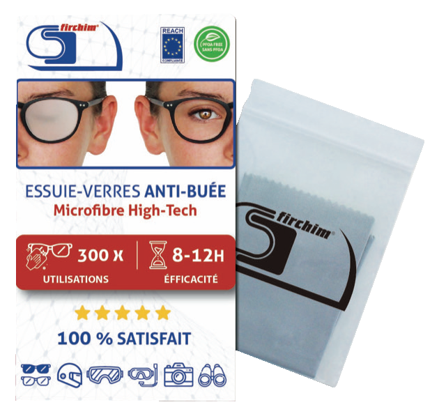 Lingettes Firchim anti-buée - Boîte de 5