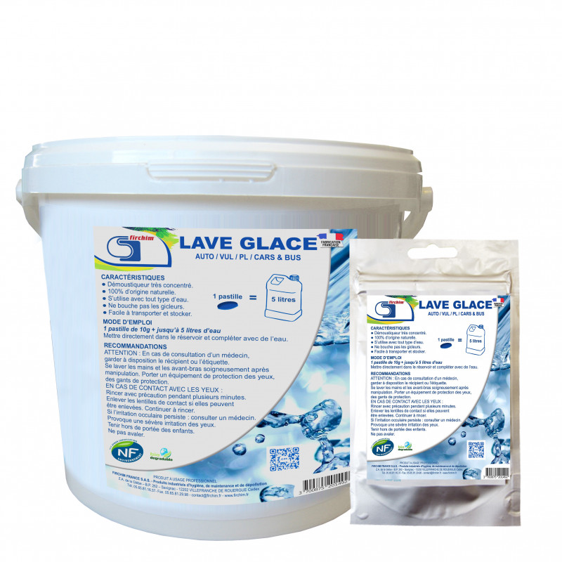 Achetez en ligne votre lot de LAVE-GLACE TABLETTE économique