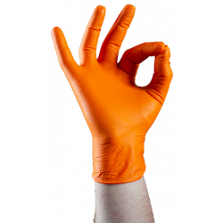 Boite de 50 gants nitrile perforés oranges NEOTOOLS