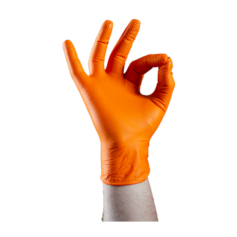 Gants épais nitrile orange: Meilleure prise dans toutes les