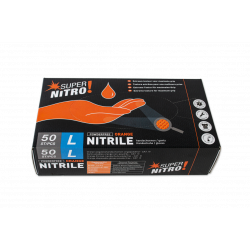 Boite de 50 gants nitrile perforés oranges NEOTOOLS